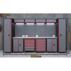 Tùy chỉnh Modular Heavy-Duty thép nhà để xe máy trạm với công cụ nội & bàn làm việc OEM hỗ trợ - Product Image 2