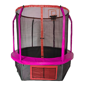 Trampolín <span class=keywords><strong>de</strong></span> 14 pies para niños y adultos al aire libre con aro <span class=keywords><strong>de</strong></span> baloncesto y red <span class=keywords><strong>de</strong></span> trampolín-Aprobación ASTM <span class=keywords><strong>de</strong></span> <span class=keywords><strong>Tranpolin</strong></span> - Product Image 1