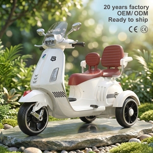 Voiture jouet télécommandée à double moteur, moto électrique pour enfants, musique Bluetooth, <span class=keywords><strong>tricycle</strong></span> <span class=keywords><strong>en</strong></span> plastique rechargeable pour tout-petits de 2 à 8 ans - Product Image 1