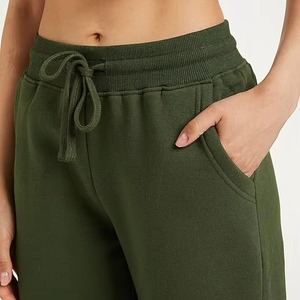 Pantalones deportivos de algodón de alta calidad para mujer, diseño casual de cintura alta con cierre elástico para la temporada de invierno. - Product Image 5