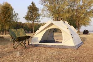 Двухместная палатка из полиэстера, водонепроницаемая, ветрозащитная, из ткани Оксфорд, простая в установке, для кемпинга, походов и путешествий - Product Image 5