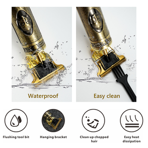 Tondeuse à Cheveux Professionnelle T9 de Barbier, Rechargeable Électrique Sans Fil USB, Lames en Acier Inoxydable Allemand, Étanchéité <span class=keywords><strong>IPX2</strong></span> pour Usage Domestique - Product Image 4