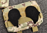 Patchs brodés tactiques pour casque d'extérieur, motif crâne, pour motard, pilote, croix médicale, insigne moral