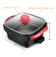 Vente chaude cuisinière électrique casserole électrique marmite électrique multifonctionnelle marmite électrique