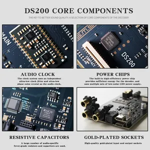 Décodeur audio haute résolution <span class=keywords><strong>SMSL</strong></span> DS200 CS43131 XU316, prise en charge USB, Bluetooth 5.1, optique, coaxial, 3,5 mm, <span class=keywords><strong>amplificateur</strong></span> de sortie 44 canaux - Product Image 5