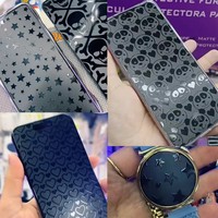 Fonlyu - Protector de Pantalla Transparente Mate de 190*120 mm con Diseño Texturizado, Películas de Hidrogel para Máquina de Corte con Plotter