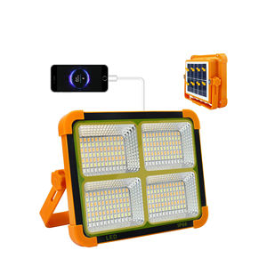 Luz de inundación solar de alta potencia, luz de emergencia solar portátil para exteriores, luz solar para acampar - Product Image 1