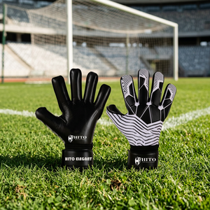 Gants de gardien de but professionnels 2026, protection des doigts, coupe Cresco, contact de la paume avant, latex pour le dos de la main, impression par sublimation - Product Image 4