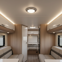 Lampes LED 12V pour l'intérieur des camping-cars, caravanes, plafonds et armoires, pour remorques, camions, bus - 2,5W, garantie 3 ans