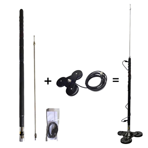 Горячая новинка: автомобильная антенна ВЧ 3-50 МГц с тройным магнитным основанием - Product Image 1