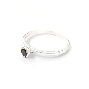 Bague en onyx noir, argent sterling 925, bague en pierre précieuse, onyx noir, collection artisanale, bagues fines, bijoux en argent, prix de gros - Product Image 2