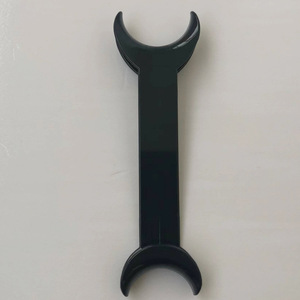 Gancho dental ortodóntico de doble cabeza negro mediano, desechable, abridor bucal bidireccional, desbridador bucal dental - Product Image 1