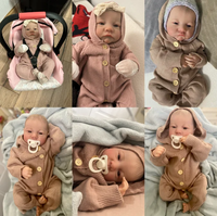 Poupée Bébé Reborn Réaliste de 48 cm (18 Pouces) en Silicone, Mignonne, Jouet DIY Fait Main, Poupée Artistique, Cadeau Tendance pour Enfants