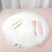 Tapis de présentation d'ongles en peluche multi-formes, inspiré des influenceurs et d'Instagram, pour accessoires photo et diffusions en direct de nail art