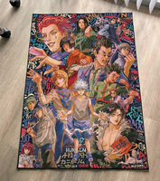 Hunter X Hunter Dicker Flachflor-Teppich mit Anime-Motiv, Modernes Kundenspezifisches Design, Shaggy-Bodenbelag für Zuhause, Hotel, Büro