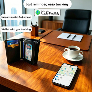 Localizador GPS AirTag para Cartera y Tarjeta de Identificación, Dispositivo Antipérdida con Compatibilidad con IOS, Carga Inalámbrica y Larga Duración de Batería - Product Image 2