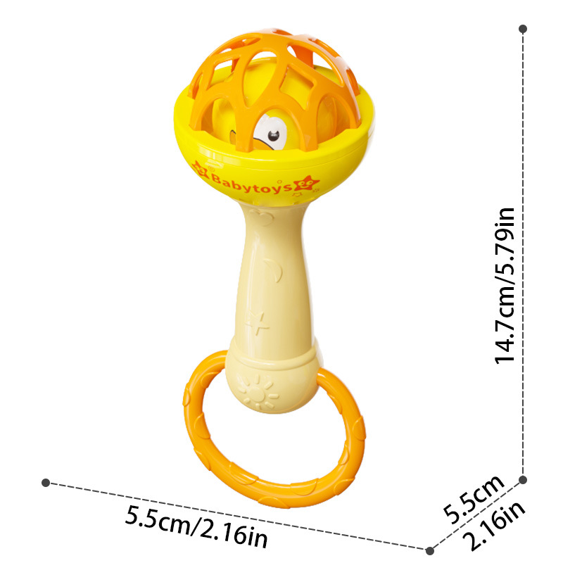 [Jaune] hochet tête unique