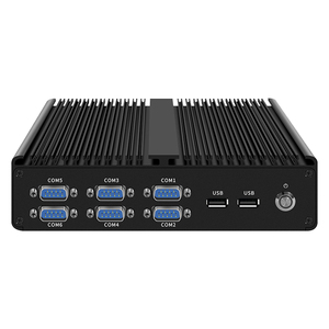 Mini PC industriel X86 sans ventilateur H16 I3 7100U I5 8250U I7 8550U avec 4 ports RS232, 2 ports RS485, <span class=keywords><strong>6</strong></span> ports COM, DDR4, 4 ports 1G I211, Centos embarqué - Product Image 4