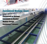 Machine de soudage haute fréquence sur rail 8-35KW pour bâches en TPU et PVC, machine de fusion thermique continue pour événements extérieurs en plastique