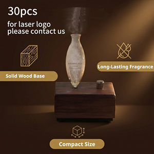 <span class=keywords><strong>Diffusore</strong></span> di Aromi Elettrico ad Ultrasuoni in Vetro e Legno Vero, Senza Acqua, Personalizzabile con Logo, per Uso Domestico - Product Image 4