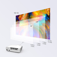 Projecteur professionnel BYINTEK Note 2 4500 ANSI Lumens 1080p WXGA pour grandes salles LW700ST Projecteur laser 3LCD pour bureau