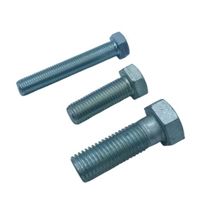 Vis à tête hexagonale robuste de 3/8 po x 3 po, entièrement filetée, zinguée, ASTM A325M A490 8S - Product Image 2