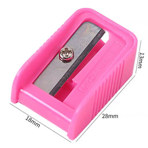Sacapuntas Chenguang de un solo orificio, manual, portátil, para estudiantes, de plástico, 18x28x13mm - Product Image 3