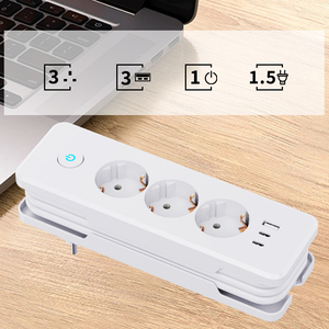 ปลั๊กพ่วงไฟฟ้าแบบหลายช่องเสียบพร้อมสวิตช์  รองรับการชาร์จ PD20W  3 ช่องเสียบ  รับผลิตโลโก้ตามสั่ง ขายส่ง - Product Image 2