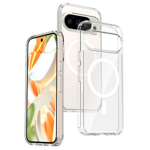 Para <span class=keywords><strong>Google</strong></span> <span class=keywords><strong>Pixel</strong></span> 10 10 Pro funda transparente Anti-amarilleo magnética a prueba de golpes para <span class=keywords><strong>Google</strong></span> <span class=keywords><strong>Pixel</strong></span> 10 10 Pro - Product Image 1