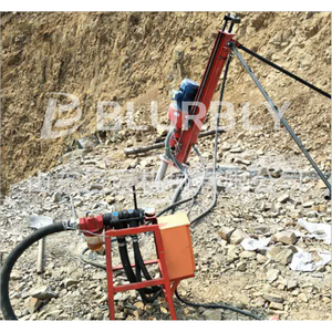 מקדחת DTH ניידת רב-סוגית פשוטה 20 מטר לקידוחי בורות קטנים, מקדחת סלע פנאומטית, מקדחת סיבובית לכרייה, חשמלית, סט 1 לכרייה - Product Image 4