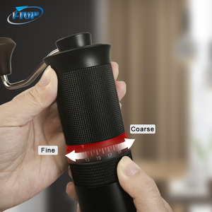 Molinillo de Café Manual de Acero Inoxidable Portátil Antideslizante de Color Negro Ecológico Moderno de Alta Calidad con Perilla de Madera y Muelas de 5/6/7 Estrellas - Product Image 4