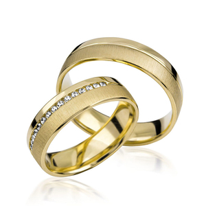 Ensemble de bagues de mariage plaqué or et rose 18k, 12 pièces, ensemble de bagues pour couple, fiançailles, strass, bijoux, bagues - Product Image 3