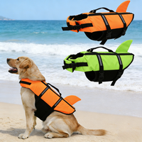 Gilet de sauvetage pour chien pour la baignade estivale avec tissu Oxford 600D et bandes réfléchissantes, gilet de sécurité pour animaux à haute flottabilité