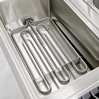 Cuiseur à pâtes électrique professionnel sur pied avec armoire de rangement, équipement de cuisson électrique pour cuisine de restaurant