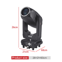 Lámpara de Cabeza Móvil LED360 RGBW B200XY con Haz No Polarizado, Cabeza Giratoria para Escenarios, Ceremonias Religiosas, Espectáculos en Parques Temáticos