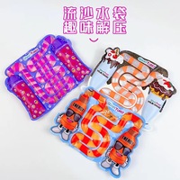 Jouet anti-Stress en PVC populaire poudre d'or sac à eau de sables mouvants tube d'eau amusant sensoriel pour enfants jouet à presser pour la ventilation