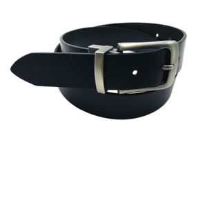 Cinturón de Cuero PU de Doble Capa para Negocios, Estilo Casual, con Hebilla de Aleación, de Alta Calidad, Diseño Personalizado, Ancho de 3.0CM, Ajustable - Product Image 1