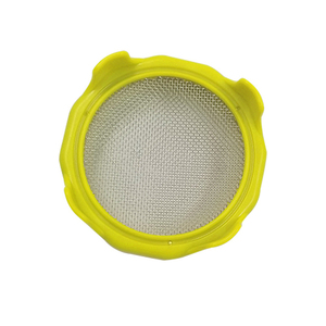 Wholesale Stainless Steel <b>Mesh</b> Screen <b>Strainer</b> Lid Bean Sprouting Lids for Mason Jars 86mm Wide Mouth Canning Jar - Product Image 3