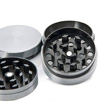 Broyeur à herbes en métal personnalisé avec logo gravé, broyeur à épices en alliage de zinc, 4 couches, rond, manuel, pour fleurs et tabac, 40 mm, 50 mm, 63 mm