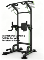 Appareils de fitness professionnels pour la maison : Barre de traction murale pour porte, Station d'entraînement avec corde pour exercices