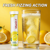 Collagène de poisson premium, vitamine C, comprimés effervescents, soutien immunitaire quotidien, éclat de la peau, revitalisant, antioxydant. Bien-être pétillant et rafraîchissant