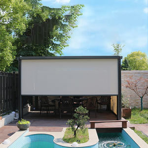 Pérgola bioclimática de Techo Retráctil DIY moderna, persianas motorizadas, Gazebo, opción de accesorio LED para jardín, patio trasero, Manual - Product Image 6