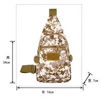 Bolsa Táctica de Pecho Impermeable de Nailon 1000D, Camuflaje, Molle, Múltiples Bolsillos, Cierre de Cremallera Ajustable, Acceso Rápido, para Caza al Aire Libre