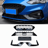 Gril Bumper Depan Model ST untuk Ford Focus MK4 2019, Gril Sarang Lebah, Upgrade Fokus Mobil, Body Kit Eksterior Mobil