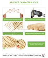 Brochettes rondes en bambou de 5,0 mm, 40 cm de long, jetables, écologiques, résistantes à la chaleur, pour barbecue et grillades de viande