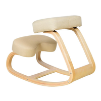 Chaise de bureau ergonomique moderne en bois chaise de bureau pour genoux coussin épais et confortable conception agenouillée à bascule loisirs utilisation hôtelière