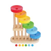 Juguetes Educativos de Moda, Aprendizaje Temprano, Juego de Madera con Bolas de Madera de Pino y Junco