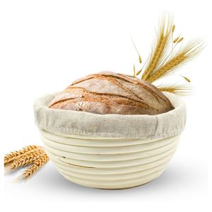 Panier de levage en silicone de qualité alimentaire pour la pâte à pain, kit de démarrage pour levain, bols de levage ronds et ovales pour la cuisson du pain au levain - Product Image 1