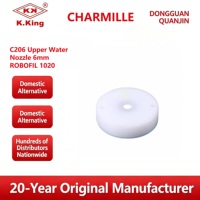 Pièces de machine de découpe à fil EDM CHARMILLES, buse d'eau supérieure C206 6mm ROBOFIL 1020 Chine 1kg