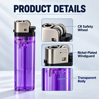 Briquet jetable en plastique avec roue de sécurité enfant, impression personnalisée pour cigarettes et spirales anti-moustiques, pour supermarchés